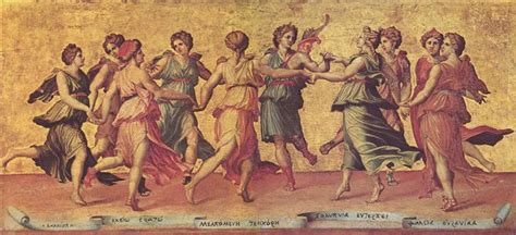Apollon Dances With The Muses 1540 Giulio Romano WikiArt Org