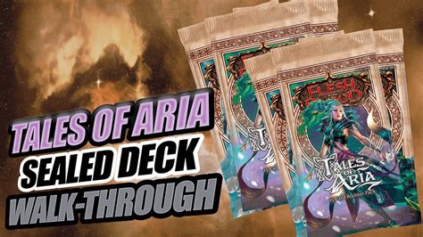 Tales Of Aria Sealed Deck Walkthrough YouTube