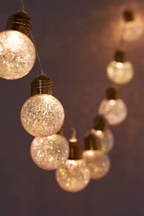 Bring the popular wizarding world game to your space with this magical accent! Glitter Globe String Lights | Bedroom | Pinterest ...