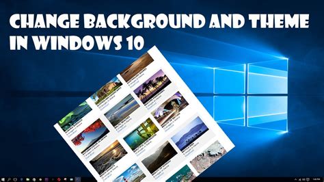 Change Background Theme Windows 10 Youtube