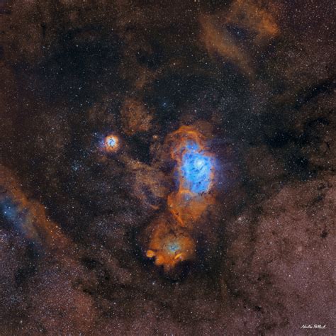 The Lagoon Nebula In Sho Telescope Live