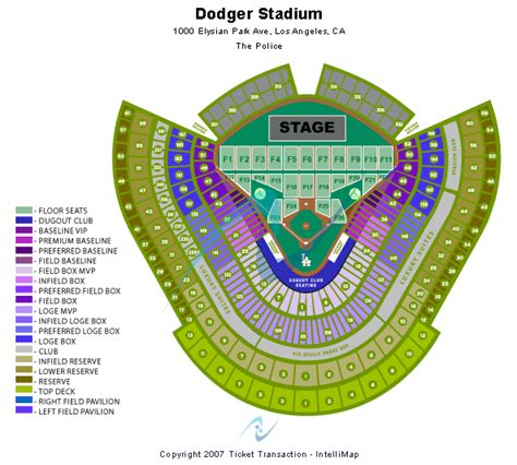 Dodger Stadium Seating Chart Dodger Stadium Event Tickets And Schedule
