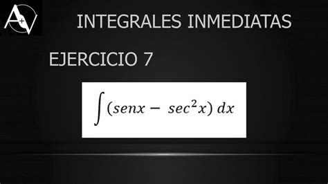 Ejercicios Propuestos De Integrales Inmediatas Parte Angulos Porn The