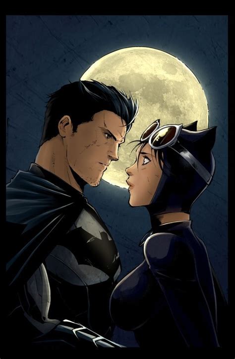 Batman And Catwoman Colored Batman And Catwoman Batman Comics Catwoman