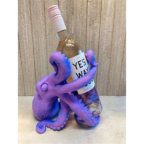 Octopus Wine Bottle Holder Nautical Custom Home Decor Etsy