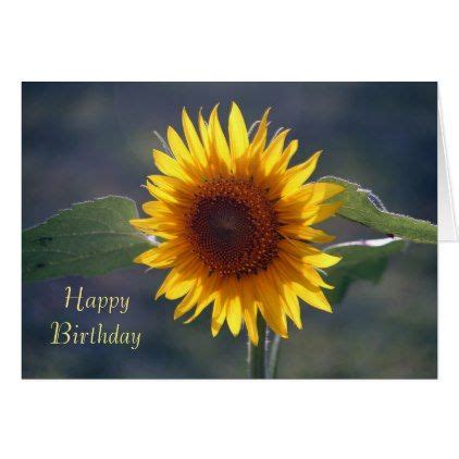 Maybe you would like to learn more about one of these? Sunflower Birthday Card - birthday gifts party celebration custom gift ideas diy | Sunflower ...