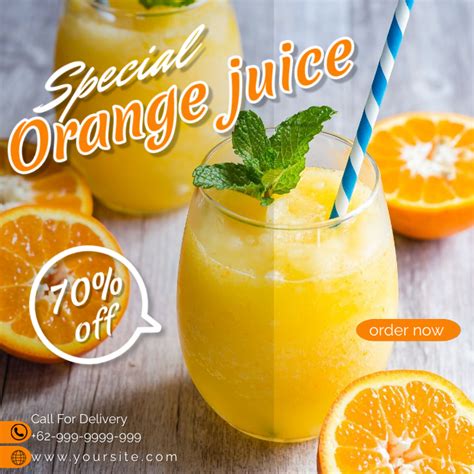 Copy Of Special Orange Juice Postermywall