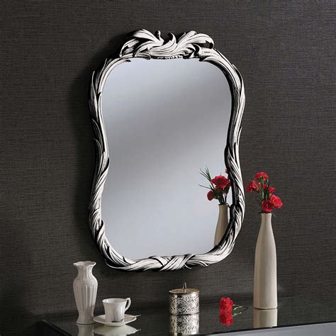 Decorative Silver Ornate Oval Wall Mirror Silver Oval Wall Mirror