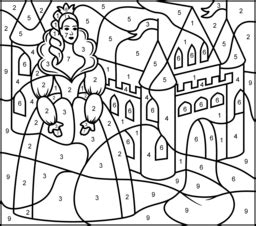Information and pictures of famous castles. Princess and Castle Coloring Page. Printables. Apps for Kids.