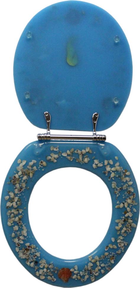 From the quirky to the unusual, these toilet seats offer finishes like champagne gold, blue, and beige. Decorative Toilet Seat - Dolphins & Seahorse Design Standard Round | Potty Training Concepts