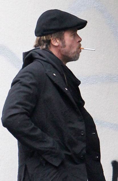Photos Brad Pitt Takes Smoking Break In Paris