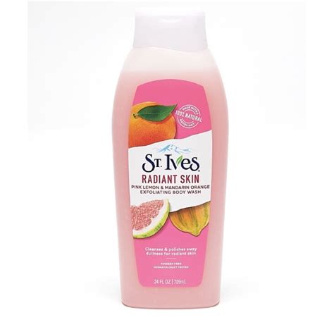 St Ives Radiant Skin Pink Lemon And Mandarin Orange Exfoliating Body Wash 709ml Shopee Philippines