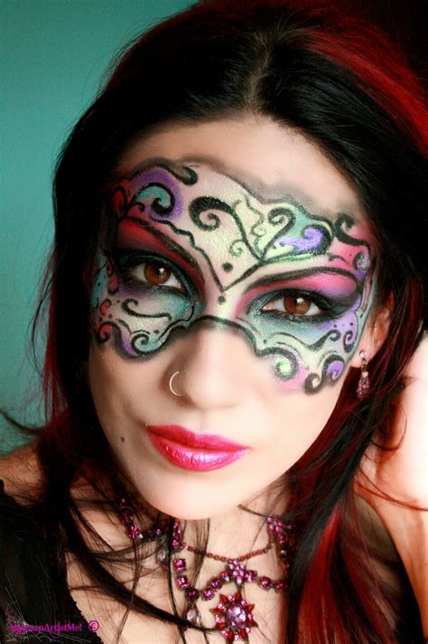 Make Up Artist Me Masked Beauty Masquerade Costume Makeup Tutorial