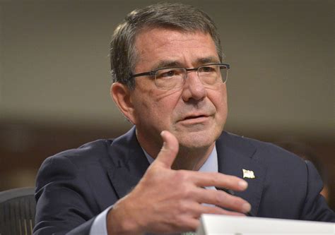 Defense Secretary Ash Carter Speaks To Members Of The Senate Armed Services Committee During