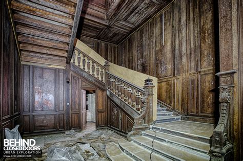 Chateau De Carnelle Staircase Leading To Second Floor Urbex