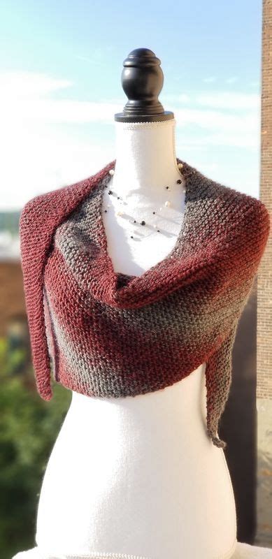 You will need two contrasting colors and if you choose a speckle (or variegated) like we did, make sure the color of your contrast is not present in the speckle. Asymmetrical Shawl Knitted | Lace knitting, Knitted, Shawl ...