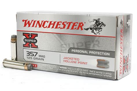Winchester 357 Mag 125 Gr Jhp Super X 50box Vance Outdoors