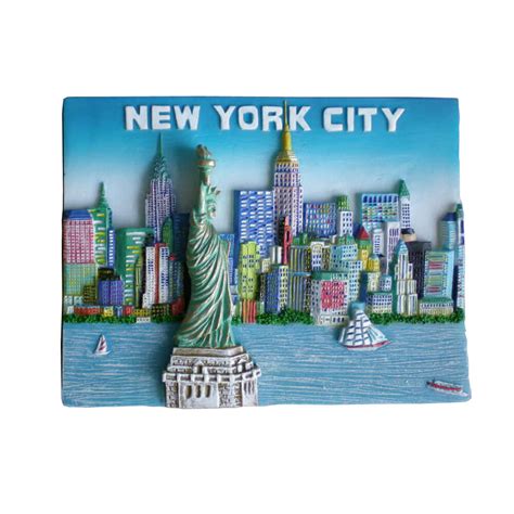 Wholesale New York City Souvenir Polyresin Fridge Magnet From China