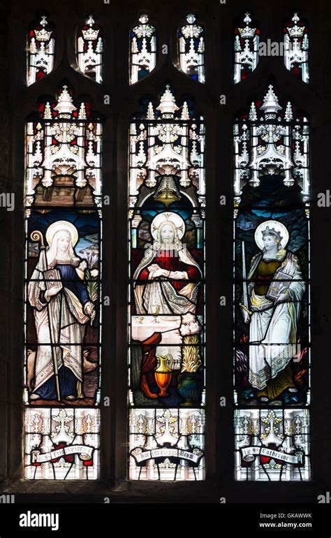 Stained Glass In St Mary The Virgin Church Bampton Oxfordshire