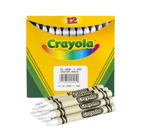 Crayola Regular Single Color Crayon Refill White Pack Of 12
