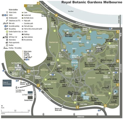 Royal Botanic Gardens Sydney Map