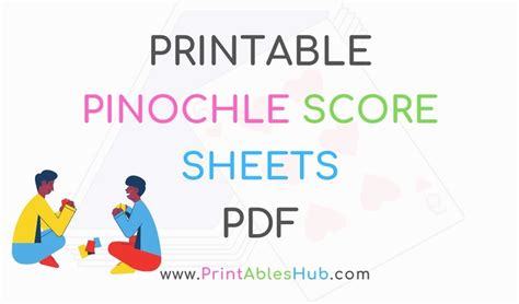 Free Printable Pinochle Score Sheets Pdf Printables Hub