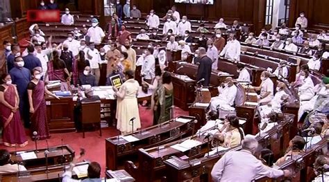 Rajya Sabha Mps Suspended For Entire Session Opposition Calls It