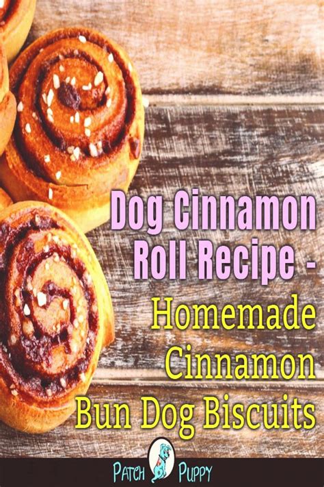 Dog Cinnamon Roll Recipe Homemade Cinnamon Bun Dog Biscuits Dog
