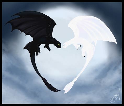 Httyd Toothless And Light Fury