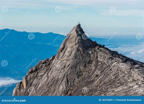 South Peak Of Kinabalu Mountain In Borneo Island Sabah State In