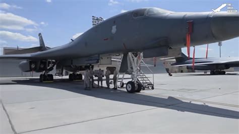 Maintaining 400 Million Gigantic B 1 Lancer Before Takeoff At Full