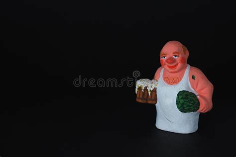 Funny Figurines Of Plaster Clay And Ceramics Bath The People In The