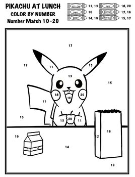 Pokemon printable pictures printable card coloring pages stock with. Pokémon Color By Number - Add, Subtract, Multiply, Divide ...