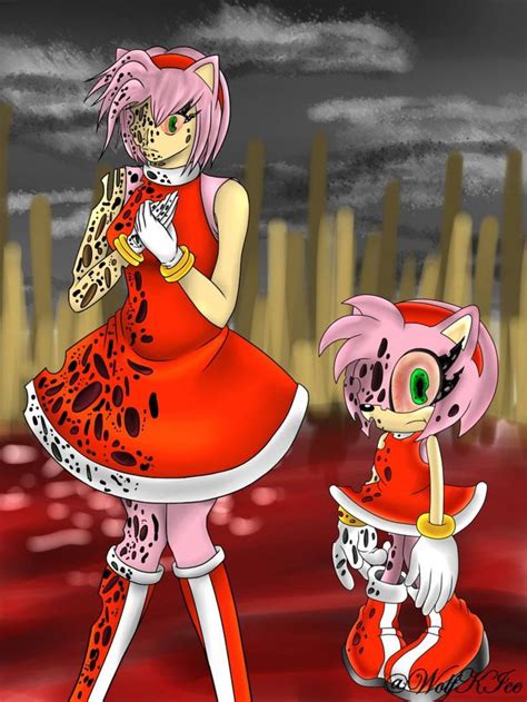 amy rose exe 2 by wolfkice on deviantart sonic fan art anime sonic and amy