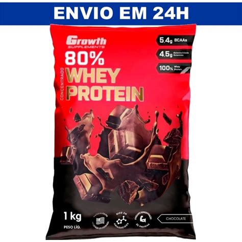 80 Whey Protein Concentrado Chocolate Com Amendoim Pacote 1kg