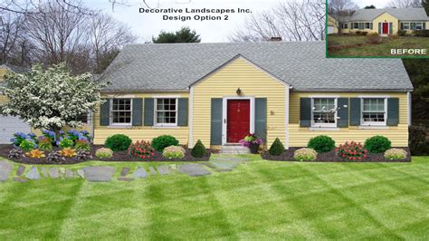 Modern landscape garden design ideas. Front Yard Filled Tree Ranch Home Front Yard Landscaping ...