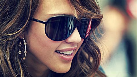 Wallpaper Face Model Sunglasses Glasses Actress Blue Goggles Nose Emotion Spring