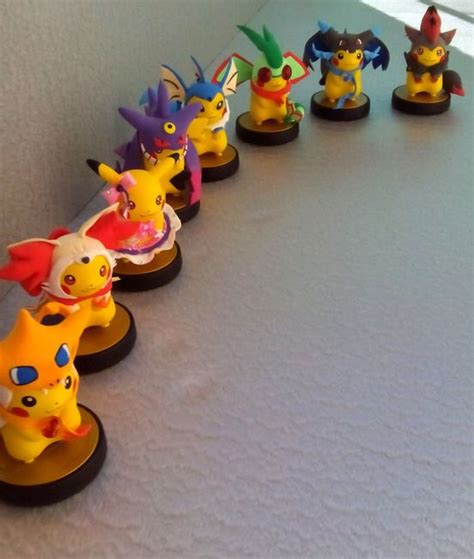 Maybe you would like to learn more about one of these? Custom Pokemon Pikachu amiibos - View more at http://buyamiibo.com/custom-amiibo-gallery ...