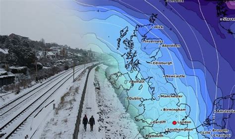 Uk Snow Forecast Shock Map Shows Snow And Ice To Blanket Britain Today