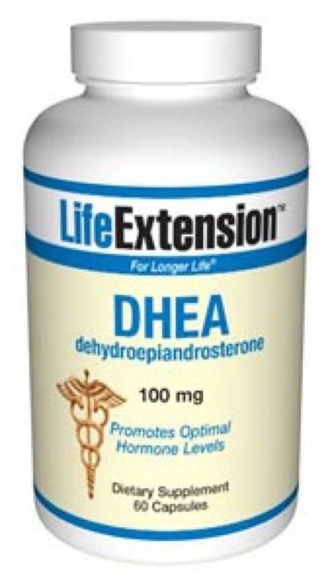 life extension dhea dehydroepiandrosterone 100 mg 60 caps