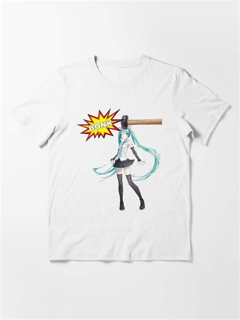 Hatsune Miku Bonk Meme T Shirt For Sale By Roachgod Redbubble