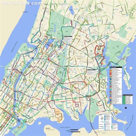 A Map Of The Subway System In New York City