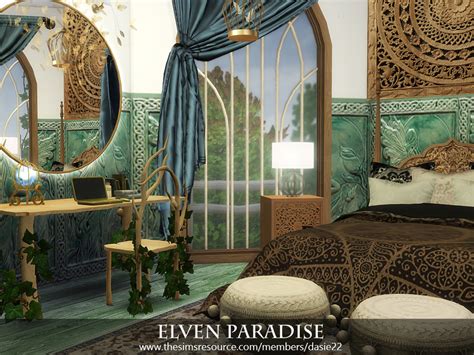 Elven Bedroom Furniture Sims 4 Cc