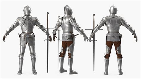 Medieval Knight Plate Armor 3d Model Turbosquid 1521107