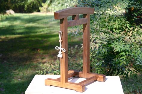 Japanese Temple Bell Stand Table Top Size Robert S Shuping Wood Works