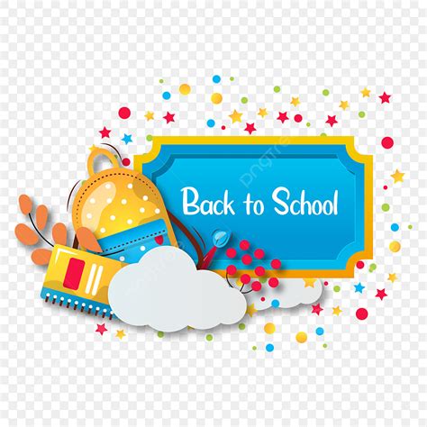 Back To Schools Vector Png Images Vector Illustration Back To School