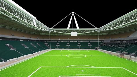 Juventus stadium has 76,554 members. 3D model Juventus stadium HQ VR / AR / low-poly MAX OBJ ...