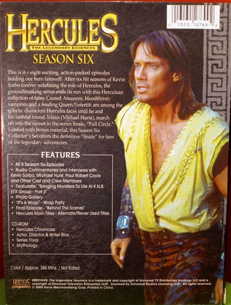 Hercules The Legendary Journeys Season 6 ~ Kevin Sorbo ~ Michael