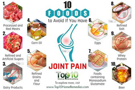 Here are some foods that causes inflammation. 10 Foods to Avoid If You Have Joint Pain | Top 10 Home ...