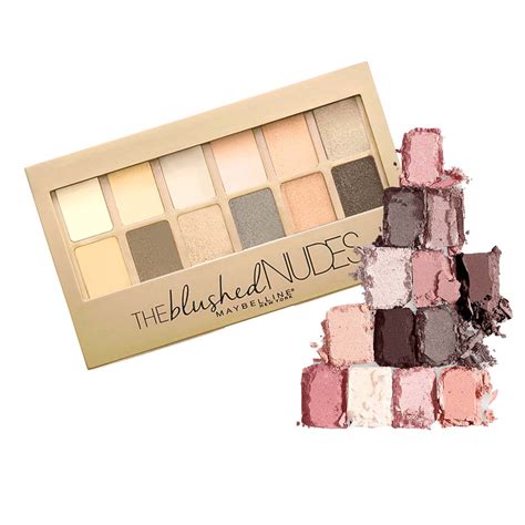 Paleta De Sombras The Blushed Nudes Fl Oz Maybelline Boticas Mej A